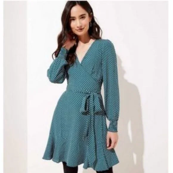 green emerald velvet dress Green Dress with Polka Dots – LaliSimone main image 1